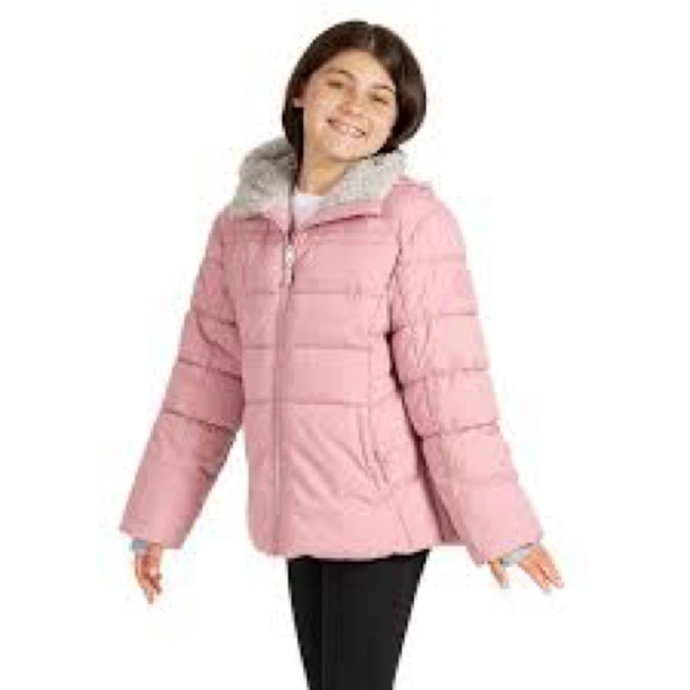 ZeroXposur Pink Kids Puffer Jacket with Hood